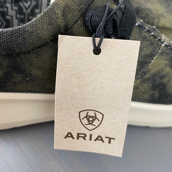 Ariat Hilo Grunge Slip On Sneaker Shoes Men Moss Green Lightweight Flex Sole NEW - Picture 9 of 11